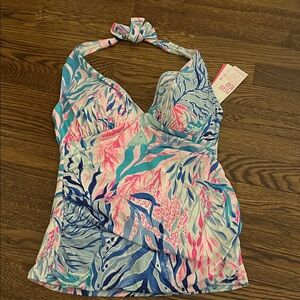 Lily Pulitzer halter top bathing suit size 8